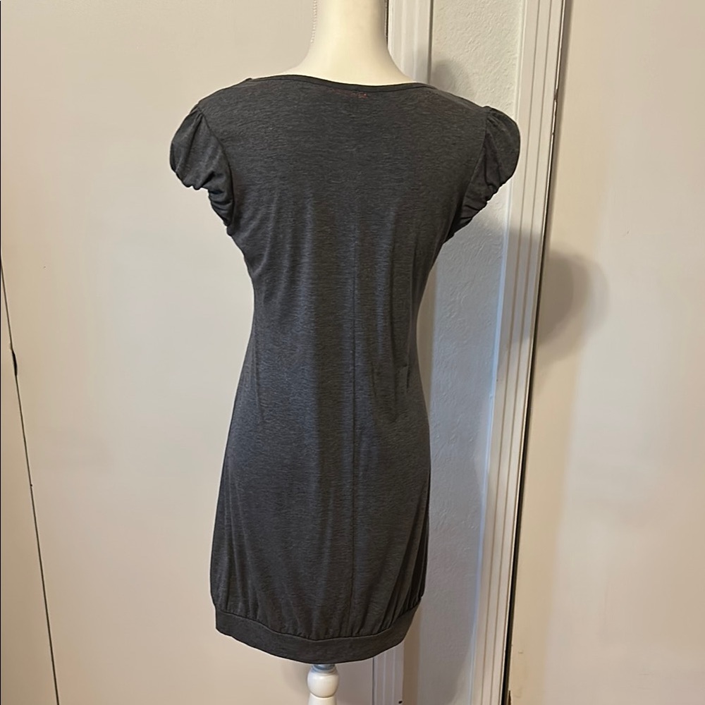 Gray Dress with Silver Accents- for Maternity as well. - Picture 5 of 9